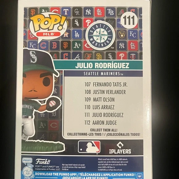 Funko POP! MLB : Seattle Mariners - Julio Rodriguez #111 - Picture 3 of 4